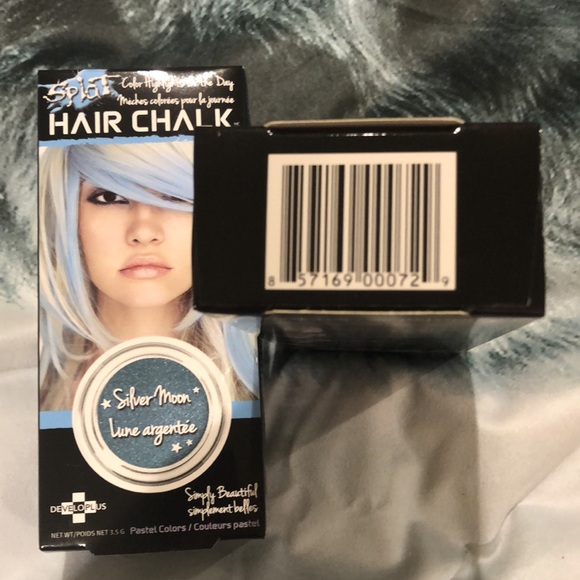 Splat colour highlights for the day Hair Chalk. Colour:Silver moon. 2 NIB - Picture 5 of 6